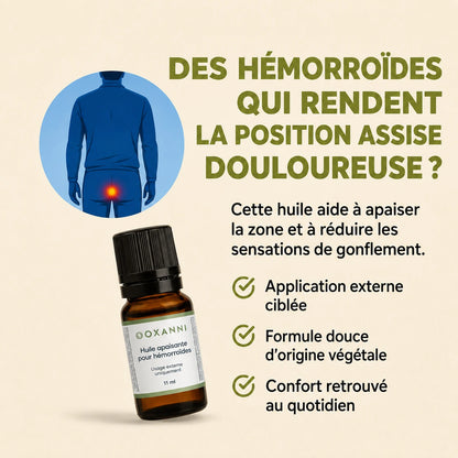 Huile Apaisante pour Hémorroïdes