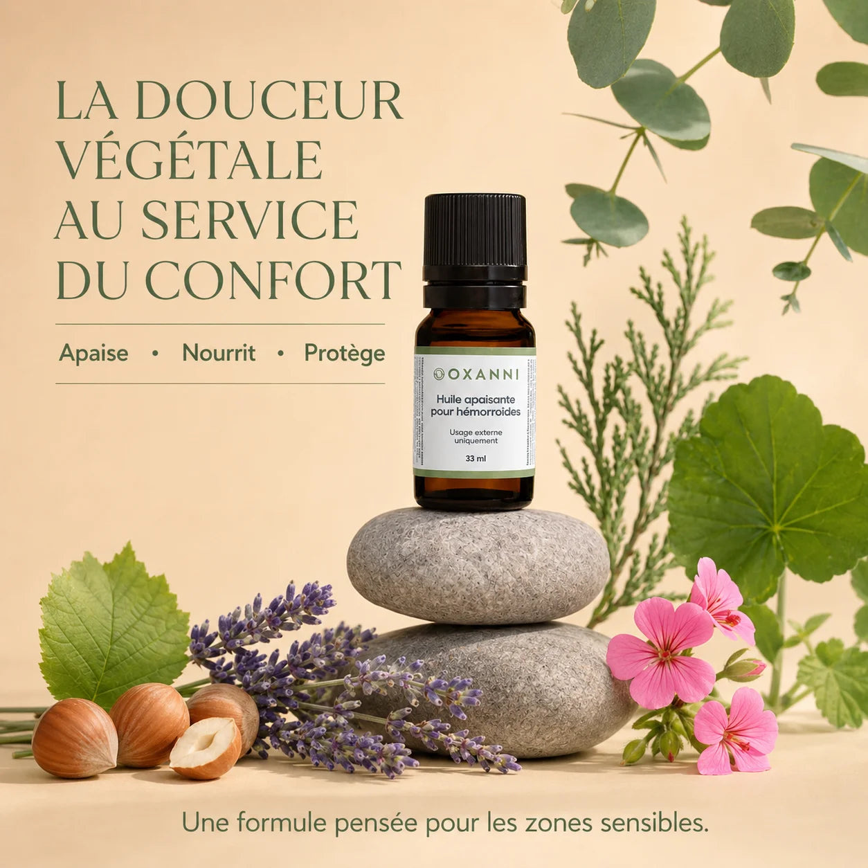 Huile Apaisante pour Hémorroïdes