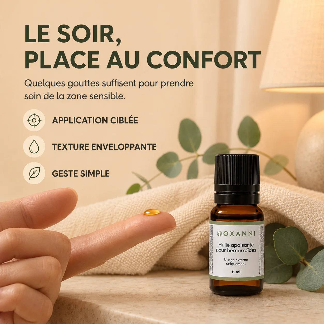 Huile Apaisante pour Hémorroïdes